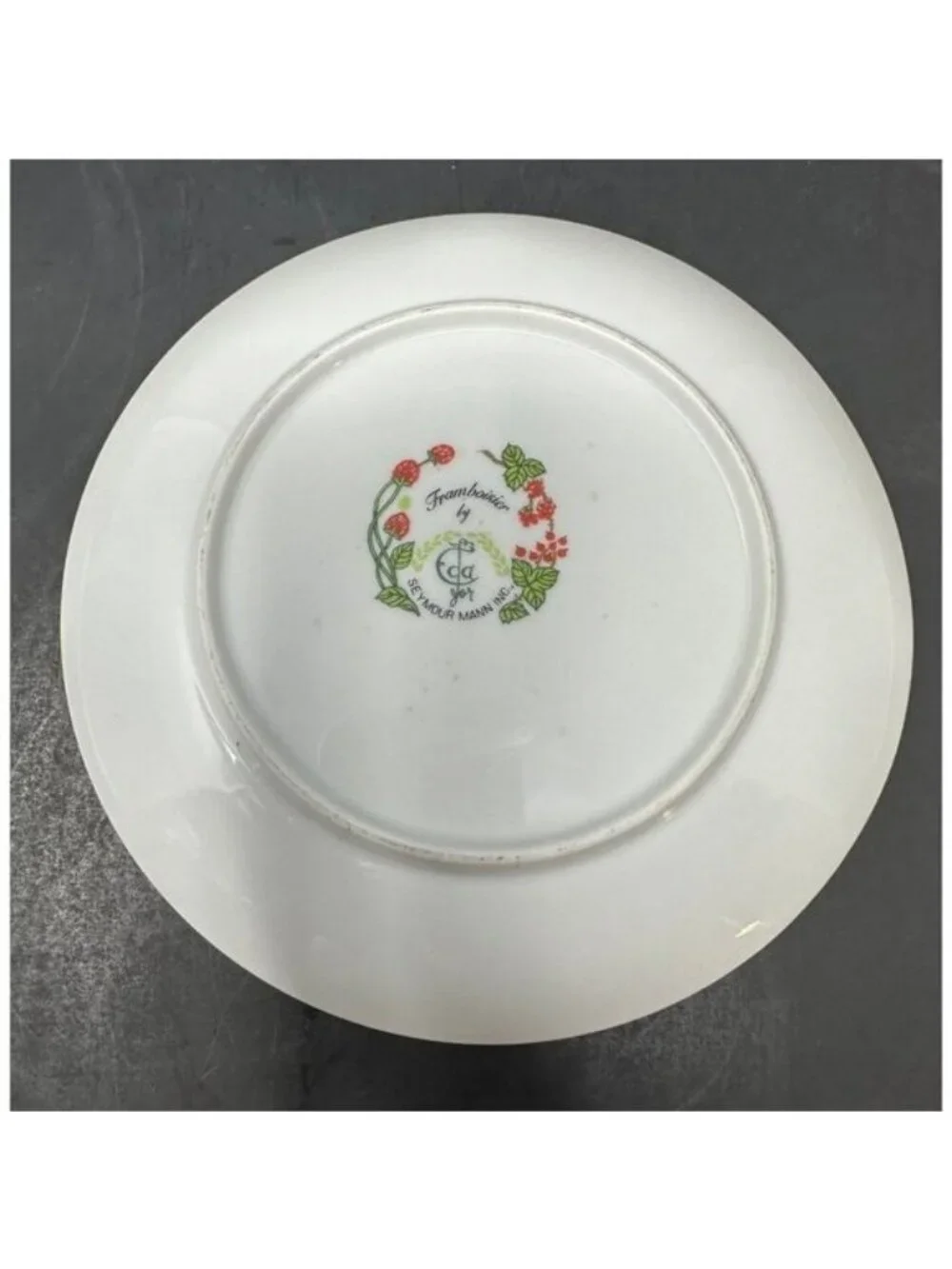 Vtg 1970s SEYMOUR MANN EDA FRAMBOISIER Salad Dessert Plates Set of 3 Raspberries - Picture 12 of 14